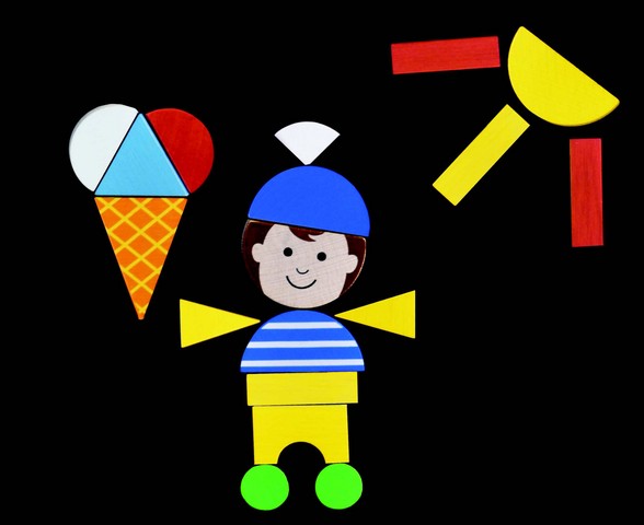 Magnetické dřevěné puzzle Děti