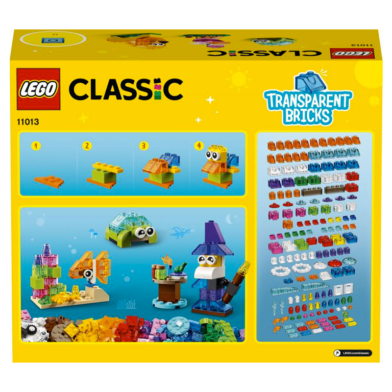 Lego Průhledné kreativní kostky