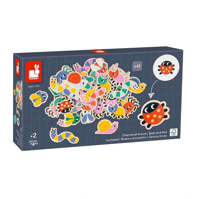 Janod Soustředění a pozorování Hledej a najdi Zahrada, Didaktik