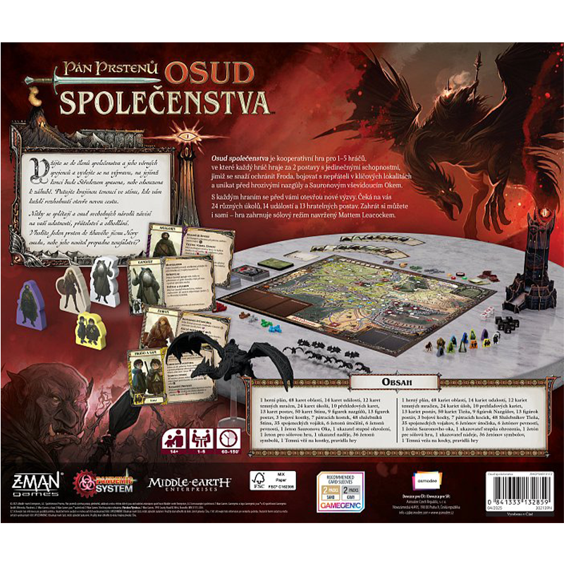 Asmodee Pán prstenů Osud společenstva