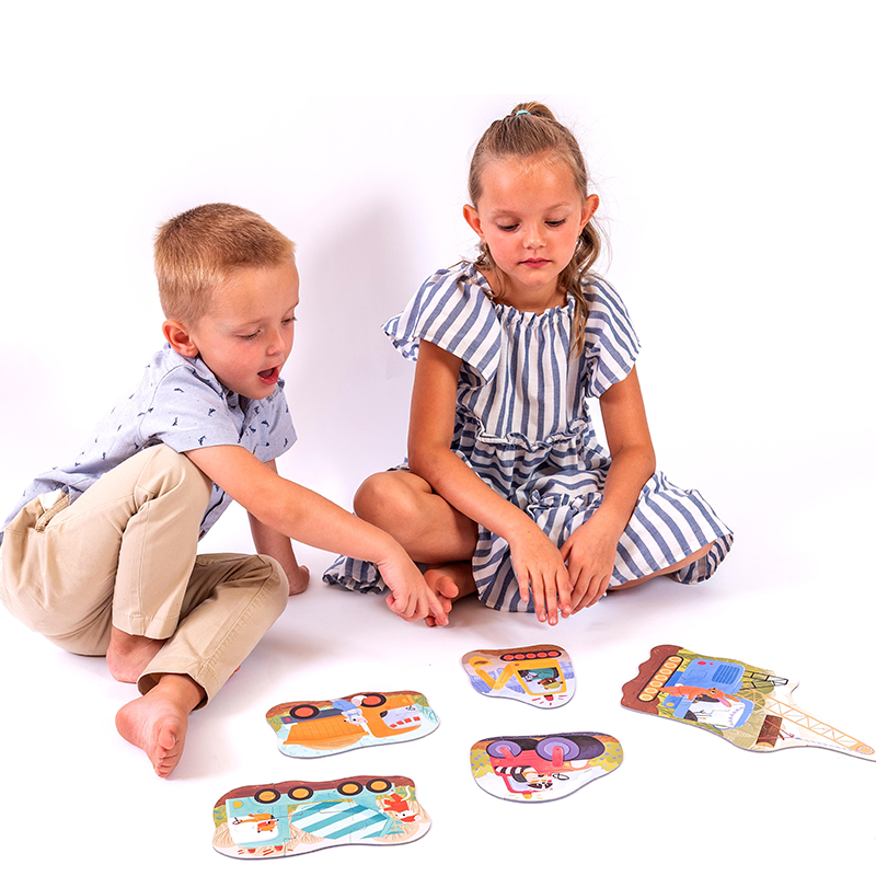 Efko KukiKuk – Véééliké puzzle Stavební stroje