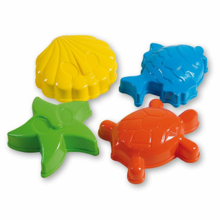 Androni Tvořítka na písek 4 kusy - mořský svět