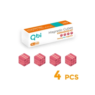 Qbi 218 Rozšiřující pokročilé kostky Růžové - 4 kusy