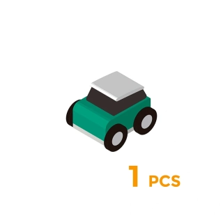 Qbi 240 Push&Go auto na setrvačník Zelené