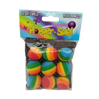 Plopper-hračky Náhradní míčky duhové