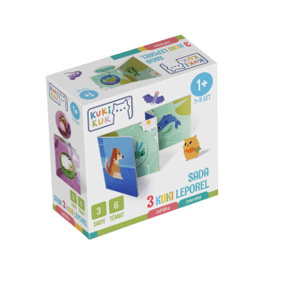 Efko KukiKuk – Sada 3 Kuki leporel Zvířátka