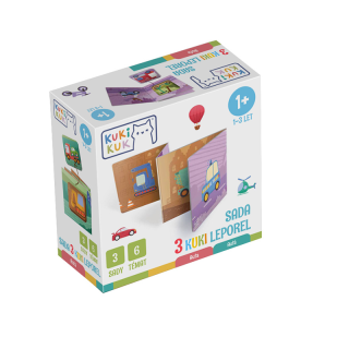 Efko KukiKuk – Sada 3 Kuki leporel Auta