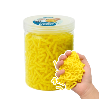 Alldoro Mačkací červíci – antistresová hmota Squishy Worms, žlutá, 120g