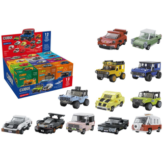 Cubix Auto na natažení, kostičková stavebnice