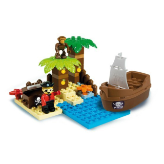 Unico Pirátský ostrov pokladů 37 dílků